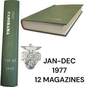 Porsche Panoramic Hardcover Bounded Magazines Vintage 1977 JAN-Dec  PCA